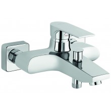 NOVASERVIS ALGEO SQUARE vaňová nástenná batéria 150 mm chróm bez príslušenstva 8202